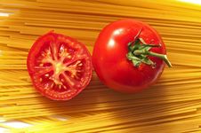 Spaghetti And Sliced Tomato Stock Photos Spaghetti And Sliced Tomato Stock Photos