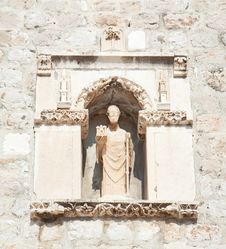St Blasius (Sv. Vlaho) The Protector Of Dubrovnik Royalty Free Stock Photo