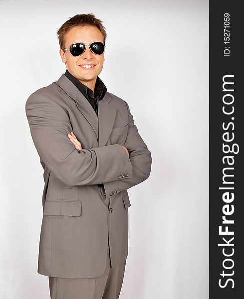 Businessman in sunglasses