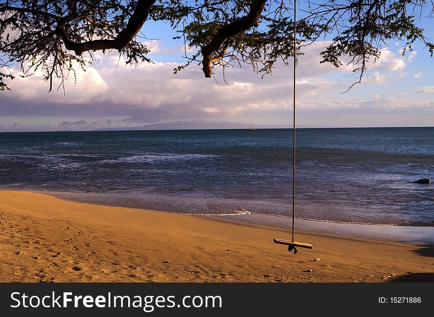 The warm ocean beaches of Maui, Hawaii. The warm ocean beaches of Maui, Hawaii