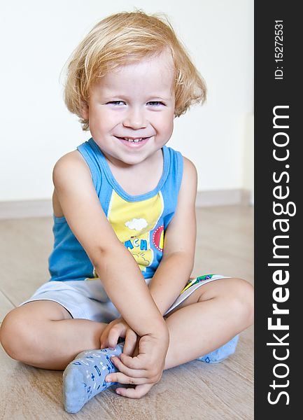 Cheerful Child With Sparkling Eyes