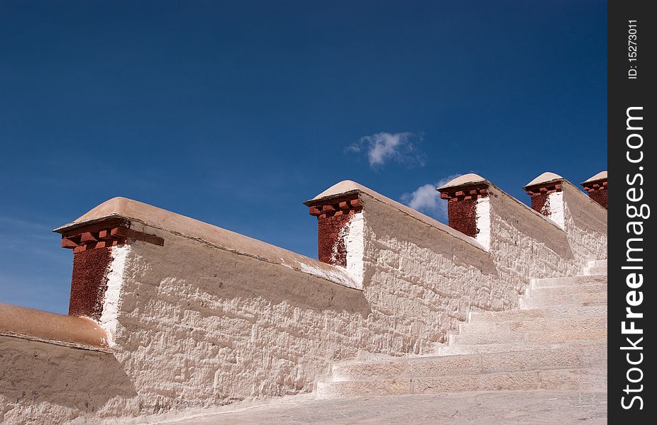 Close view of the potala palace in tibet of china. Close view of the potala palace in tibet of china