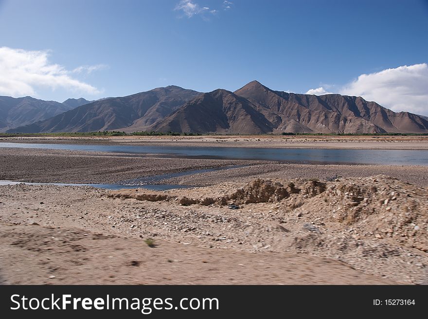 Tibet landscape in western part of china