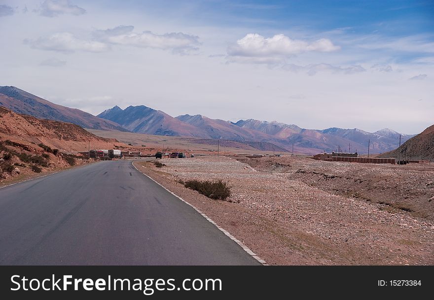 Beautiful landscape with road to the heaven. Beautiful landscape with road to the heaven