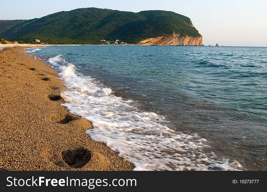 Empty sea beach