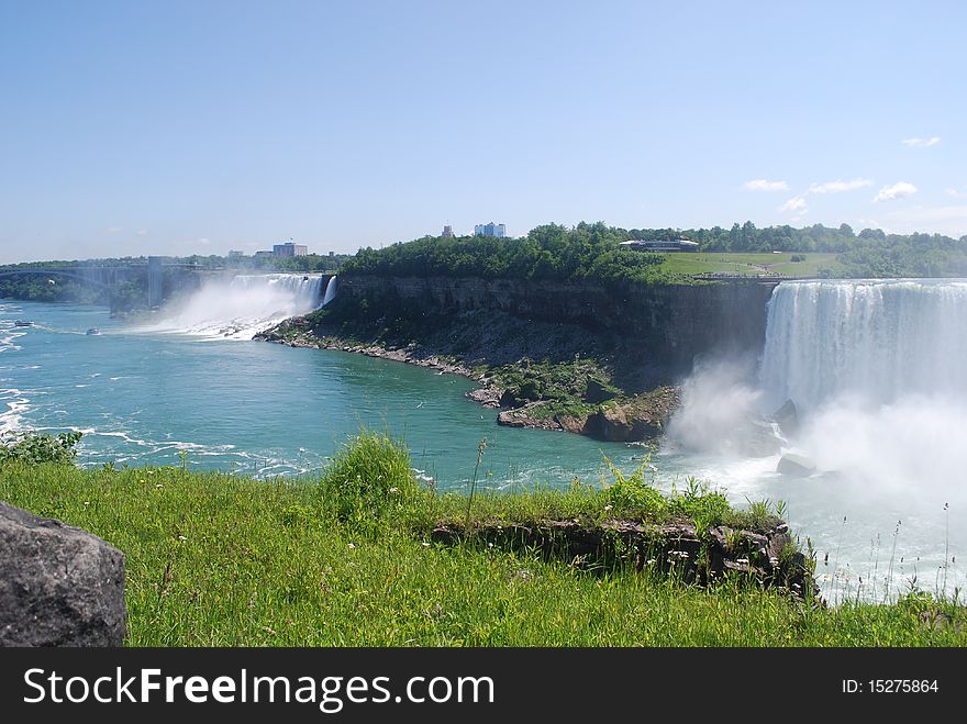 Niagara falls from Canada side. Niagara falls from Canada side