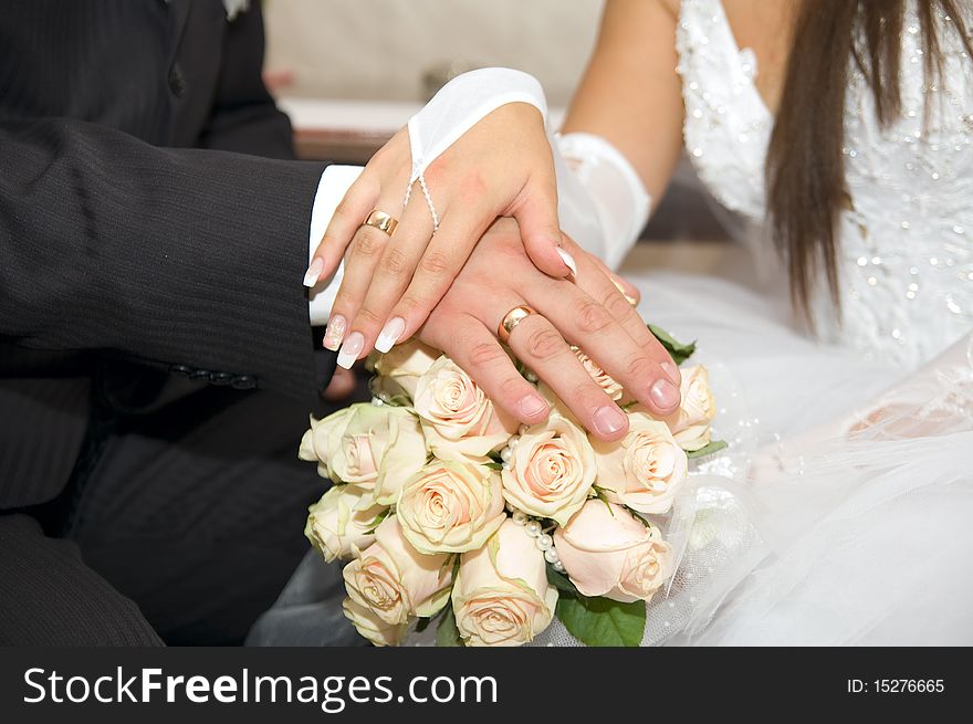 Just Married - Holding Hands