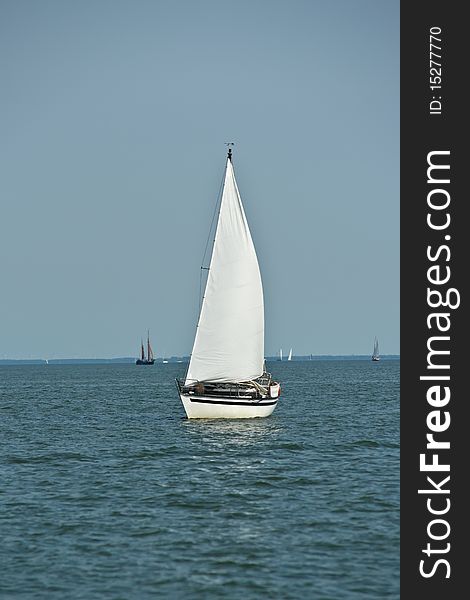 The sailing yacht. Volendam, The Netherlands.