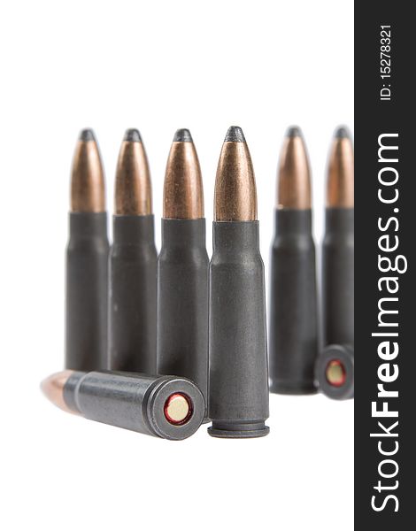 Bullets on a white background. Bullets on a white background.