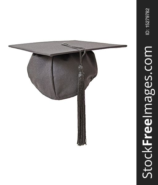 Student hat isolated on white