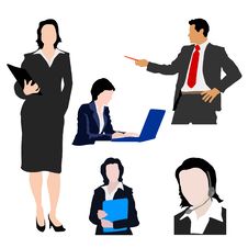 Silhouettes Of Business People Royalty Free Stock Images Silhouettes Of Business People Royalty Free Stock Images