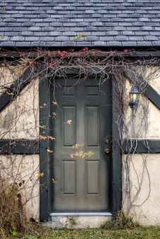 Vine Covered Doorway Stock Image Vine Covered Doorway Stock Image