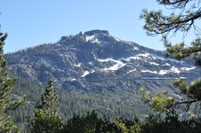 Sierra Nevada Snow Covered Mountain Royalty Free Stock Photography Sierra Nevada Snow Covered Mountain Royalty Free Stock Photography