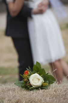 Wedding Bouquet With Rose Stock Images