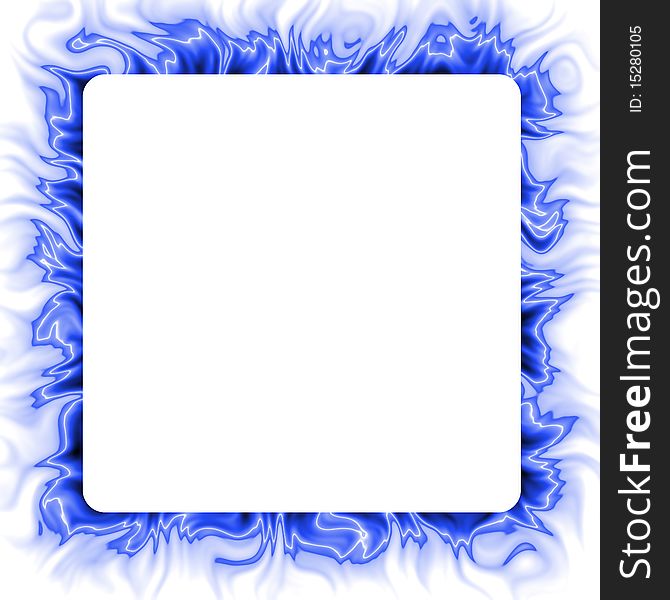 Blue Abstract Frame Background