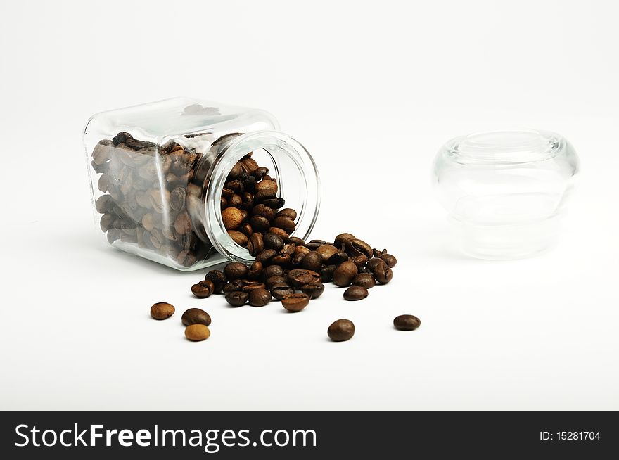 Small jar of the coffee