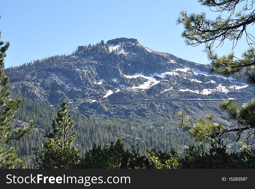 Sierra nevada snow covered mountain