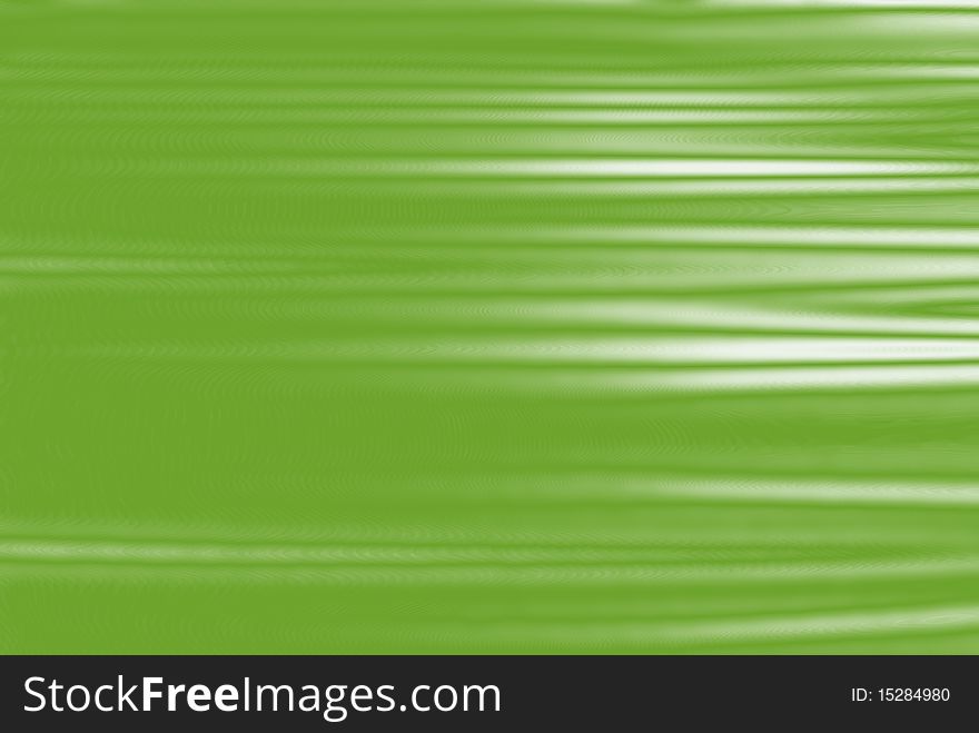 Green silky surface