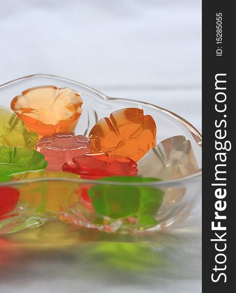 Sweet jelly colorful healty food