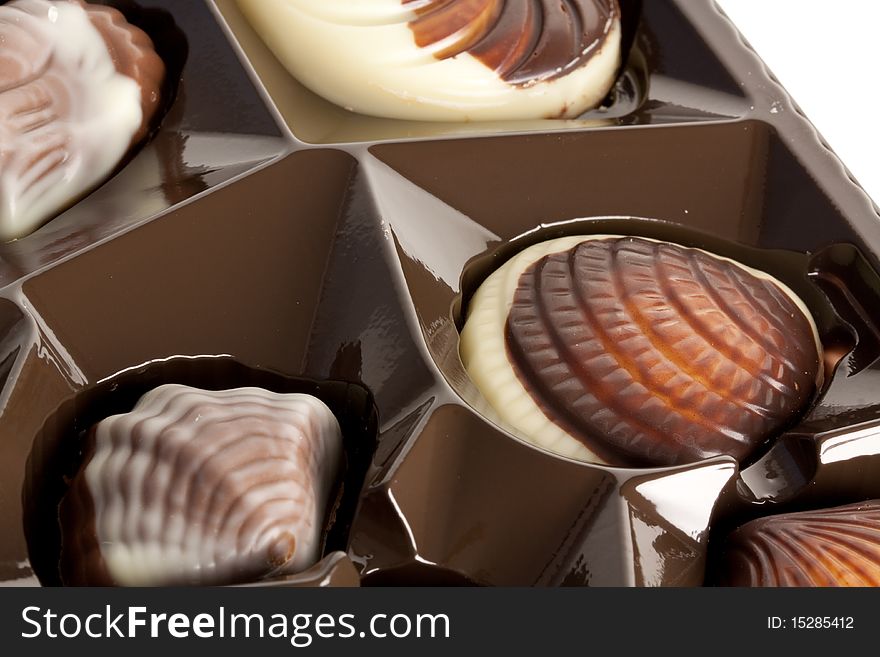 Delicious Belgian chocolate served in a box