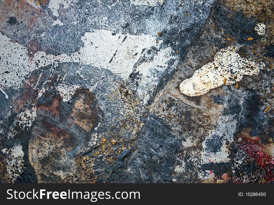 Old concrete floor from an atelie - shows years of use. Old concrete floor from an atelie - shows years of use