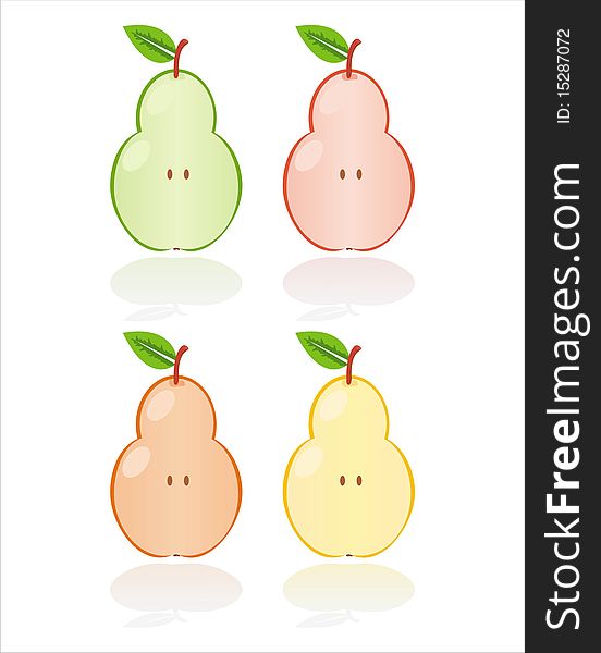 Set Of 4 Pears