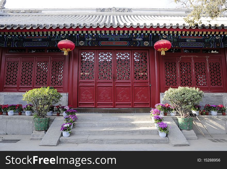 Traditional residential building of chinese. Traditional residential building of chinese
