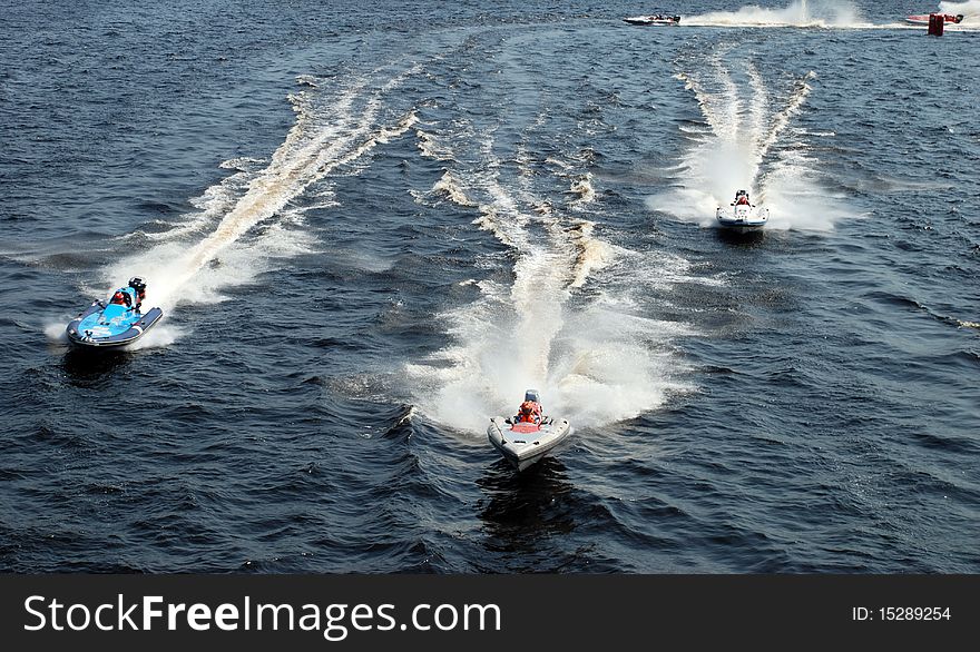 Speeding Motorboats