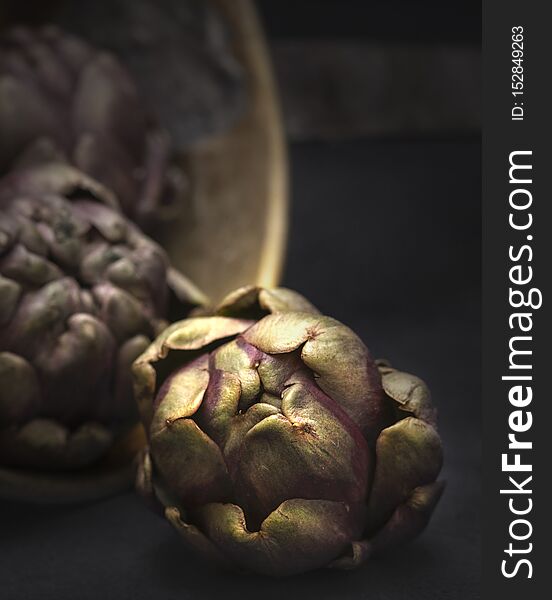 Artichokes in the light