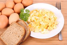 Scrambled Eggs Stock Image Scrambled Eggs Stock Image