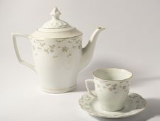 Teapot And Cup Stock Photos