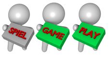 Game Play 3d Royalty Free Stock Photography