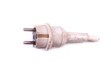 Old Used Plug Royalty Free Stock Photography Old Used Plug Royalty Free Stock Photography
