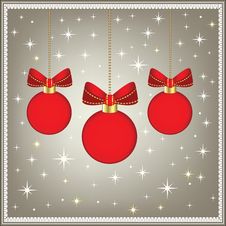 Red Christmas Baubles Royalty Free Stock Image Red Christmas Baubles Royalty Free Stock Image