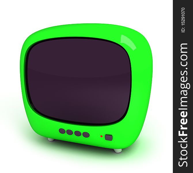 Abstract TV Green