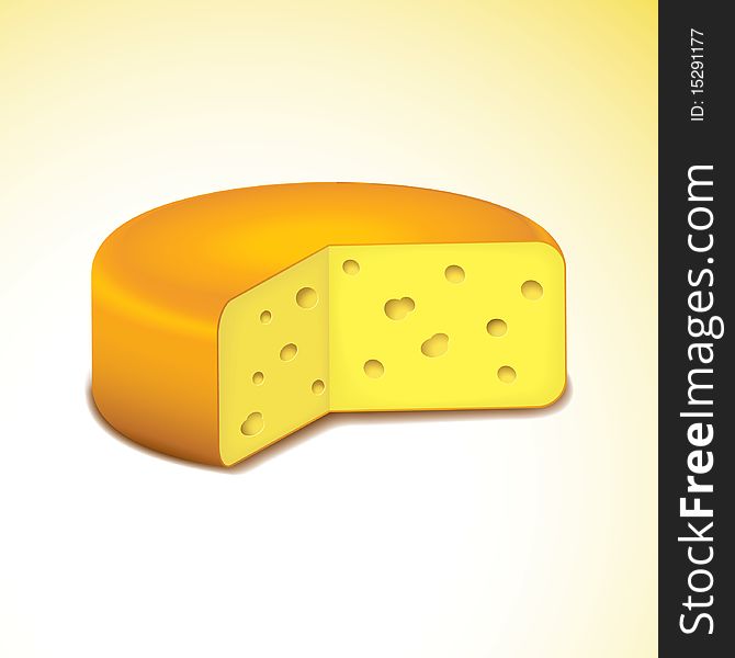 Swiss cheese. Vector illustration. Eps8