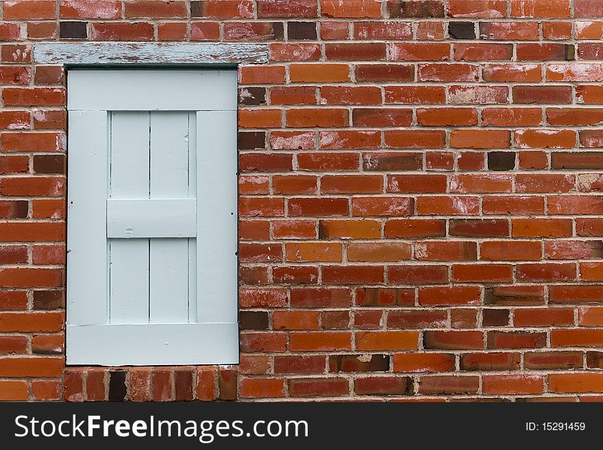Brick Wall With  Window