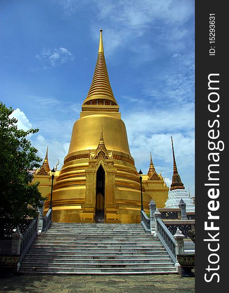 The pagoda in granpalace thailand. The pagoda in granpalace thailand