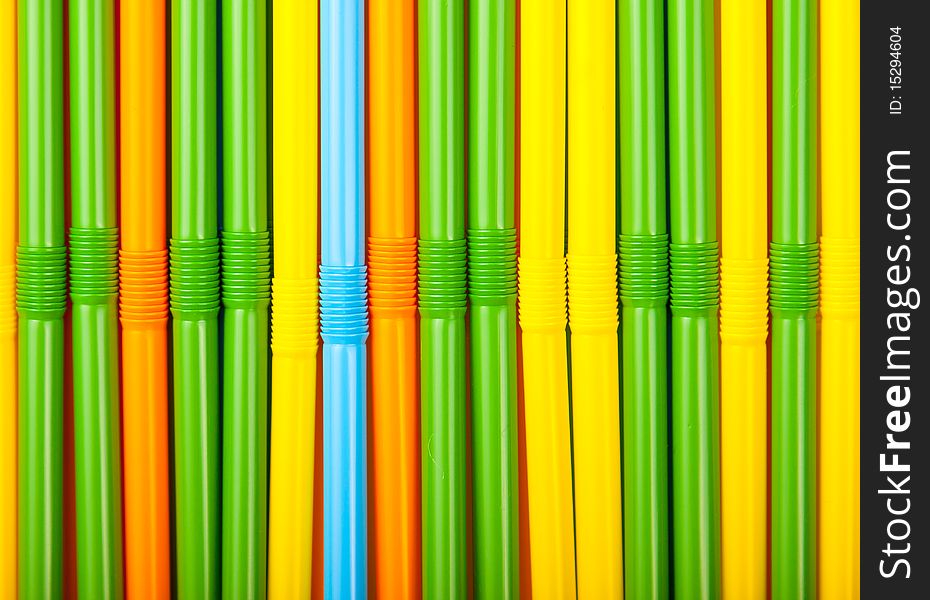 Colored cocktail tubes fun background