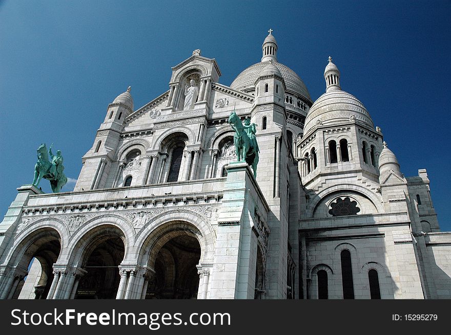 Sacre Coeur church in Paris, Montmartre.