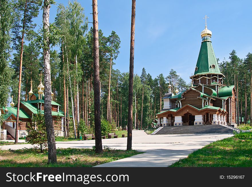 Orthodox temple complex Ganina Yama in Ekaterinburg, Russia