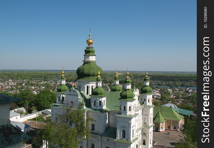 Orthodox church in ukrainian town of Chernigiv