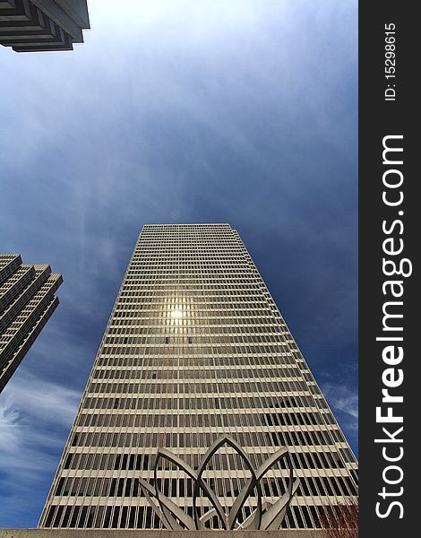 Modern building at Embarcadero Center, San Francisco