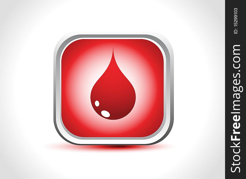 Abstract red drop business logo design