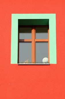 Bare Green Window Royalty Free Stock Photography Bare Green Window Royalty Free Stock Photography