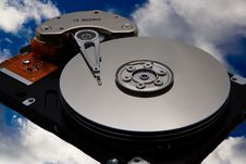 Disk Drive In The Sky Royalty Free Stock Photo