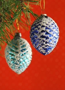 Pinecone Ornaments Royalty Free Stock Image