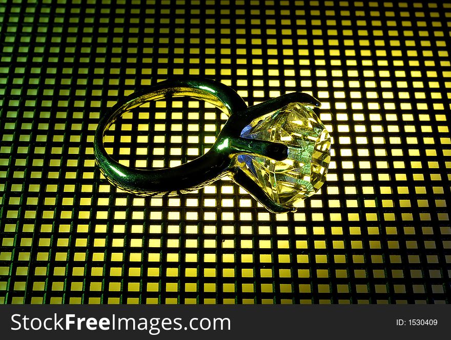 Photo of a Diamond Ring With Creative Lighting