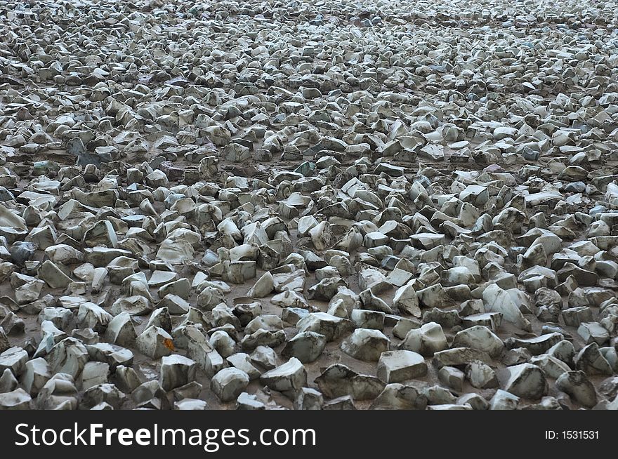 Concrete texture with stones 3