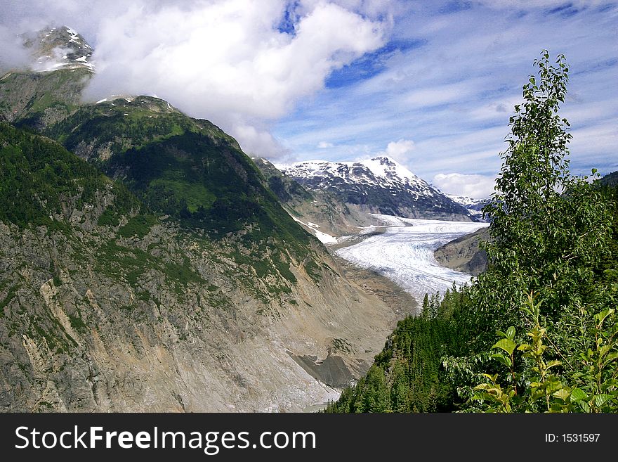 Salmon Glacier at the border of Canada/Alaska